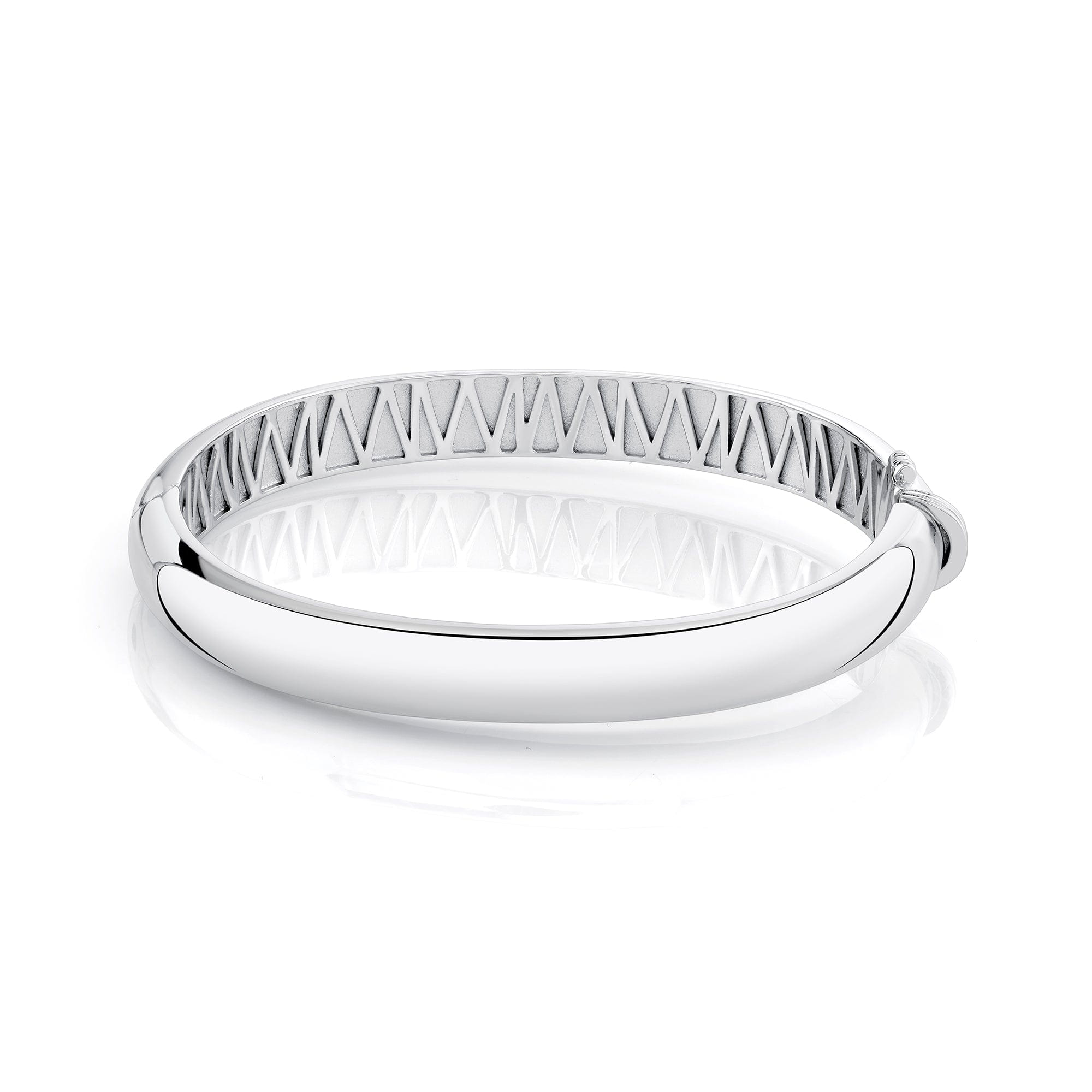 MICHAEL M Bracelets Silver Orb Split Hinged Bracelet