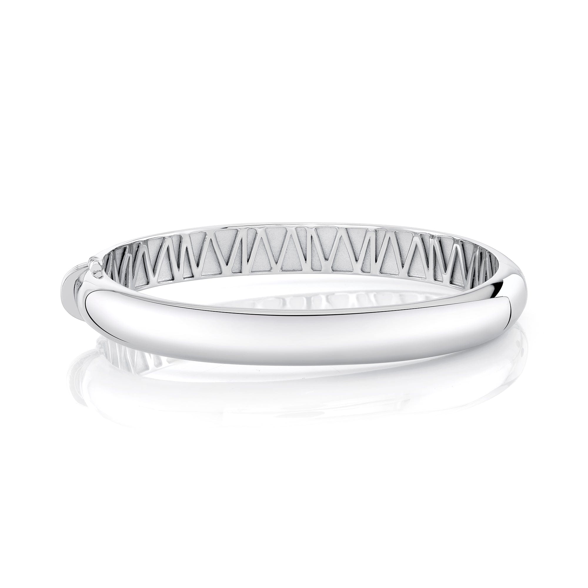 MICHAEL M Bracelets Silver / Small Polished Silver Orb Split Hinged Bracelet S-BR525-HP