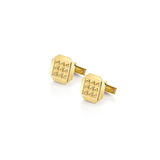 MICHAEL M Cufflinks 14K Yellow Gold Men's Tetra Octagon Cuff Links CL104
