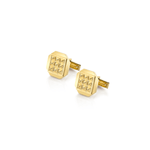 MICHAEL M Cufflinks 14K Yellow Gold Men's Tetra Octagon Cuff Links