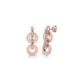 MICHAEL M Earrings 14K Rose Gold Chroma Gold Arch Drop Earrings ER493-HP