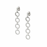 MICHAEL M Earrings 14K White Gold Cloud Drop Earrings ER385