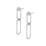 MICHAEL M Earrings 14K White Gold Couplet Earrings ER353