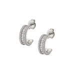 MICHAEL M Earrings 14K White Gold Europa Huggies ER444-14KWG