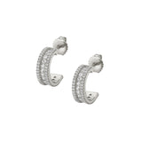MICHAEL M Earrings 14K White Gold Europa Huggies ER444-14KWG