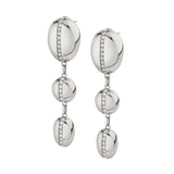 MICHAEL M Earrings 14K White Gold Orb Split Drop Earrings ER526