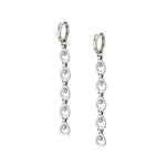 MICHAEL M Earrings 14K White Gold Signature Drop Earrings ER433WG