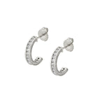 MICHAEL M Earrings 14K White Gold Stella Huggies ER446-14KWG