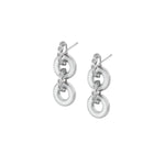 MICHAEL M Earrings 14K White Gold / White Chroma Arch Drop Earrings ER493WH