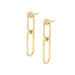 MICHAEL M Earrings 14K Yellow Gold Couplet Earrings ER353