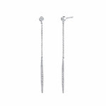 MICHAEL M Earrings 14K Yellow Gold Diamond Stud Linear Earrings ER275YG