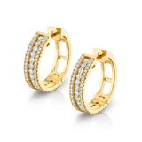 MICHAEL M Earrings 14K Yellow Gold Europa Hoops ER445