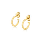 MICHAEL M Earrings 14K Yellow Gold Foundation Huggie Hoops ER376
