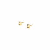 MICHAEL M Earrings 14K Yellow Gold Foundation Pyramid Stud Earrings ER371