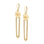 MICHAEL M Earrings 14K Yellow Gold Hex Dagger Earrings ER515
