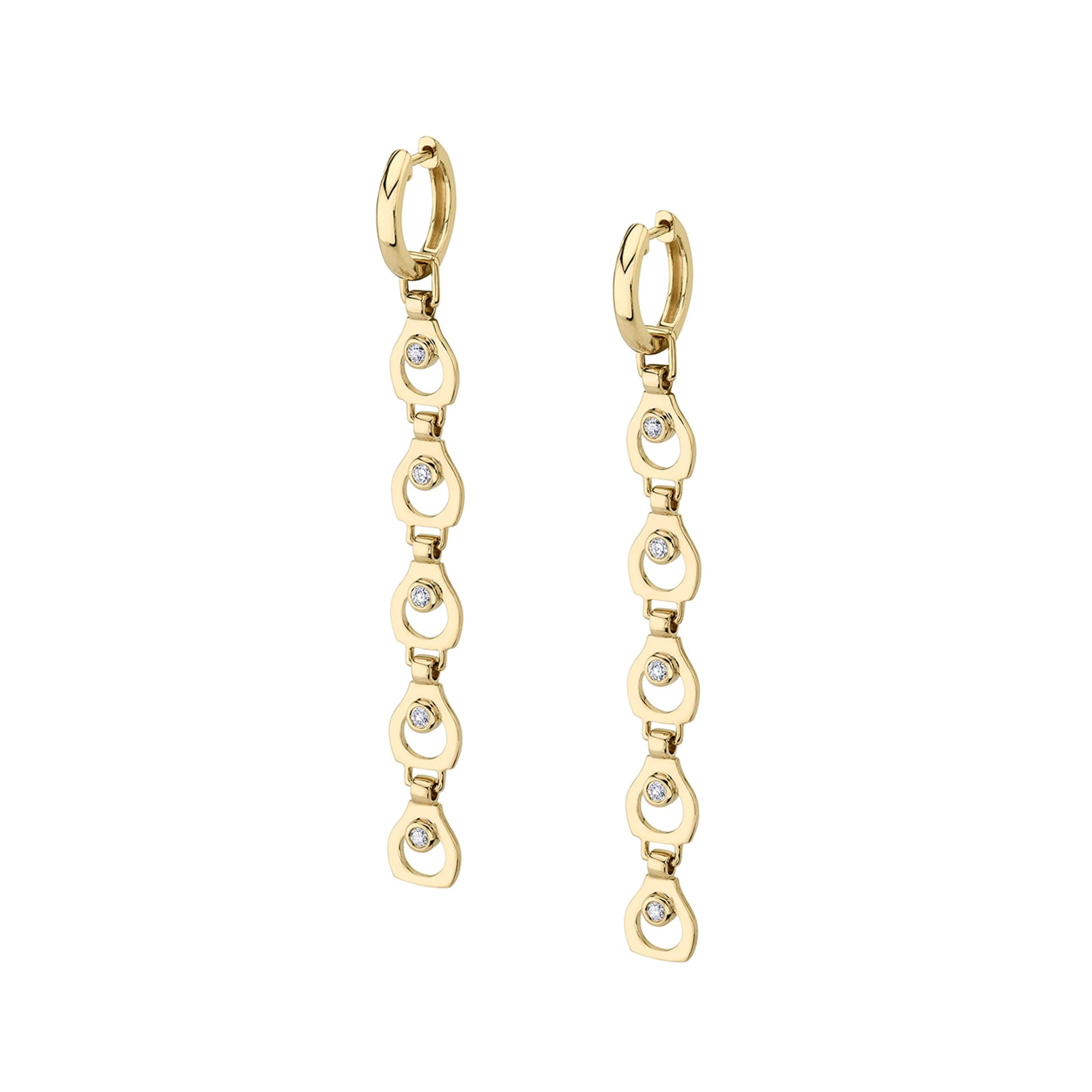 MICHAEL M Earrings 14K Yellow Gold Signature Drop Earrings ER433YG