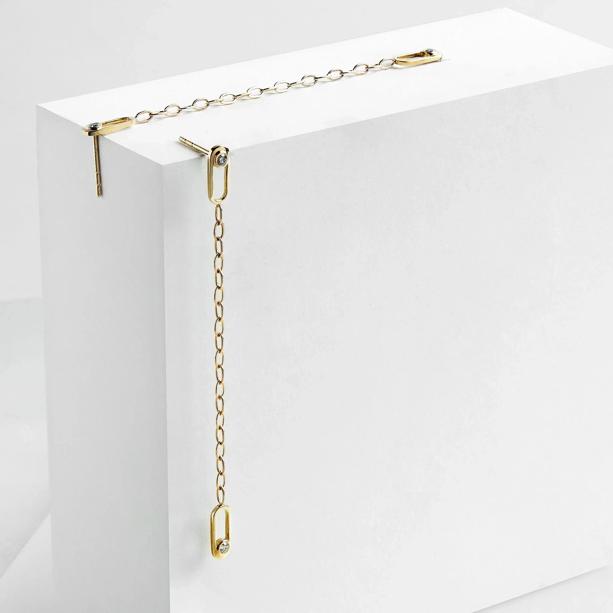MICHAEL M Earrings 14K Yellow Gold Streamlined Earrings ER352