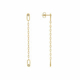 MICHAEL M Earrings 14K Yellow Gold Streamlined Earrings ER352