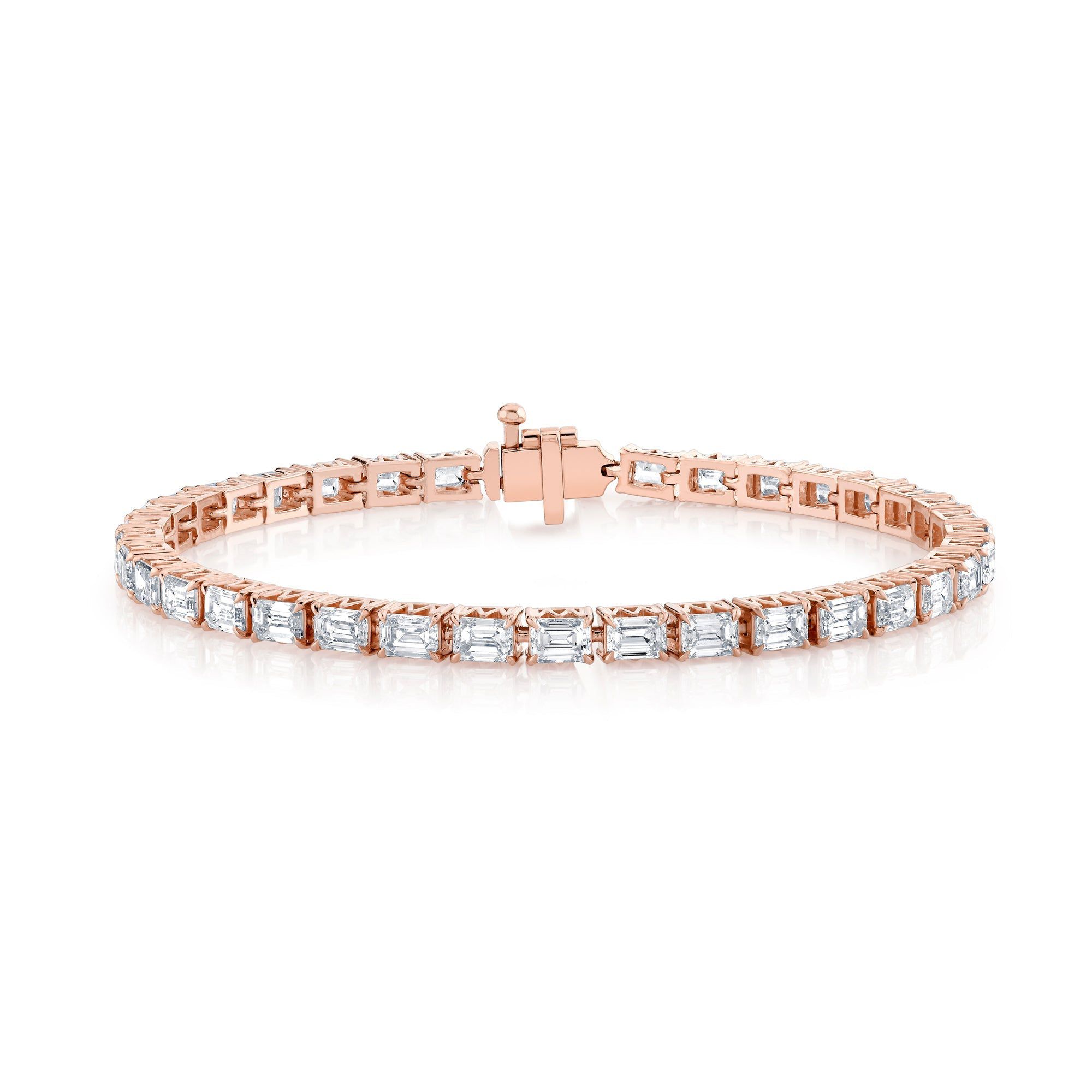 MICHAEL M Earrings 18K Rose Gold Meksian Emerald Bracelet Petite BR601M