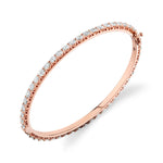 MICHAEL M Earrings 18K Rose Gold Meksian Oval Eternity Bangle