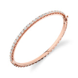 MICHAEL M Earrings 18K Rose Gold Meksian Oval Eternity Bangle