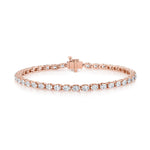 MICHAEL M Earrings 18K Rose Gold Meksian Oval Tennis Bracelet