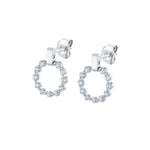 MICHAEL M Earrings 18K White Gold Cloud Mini Single Drop Earrings