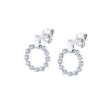 MICHAEL M Earrings 18K White Gold Cloud Mini Single Drop Earrings