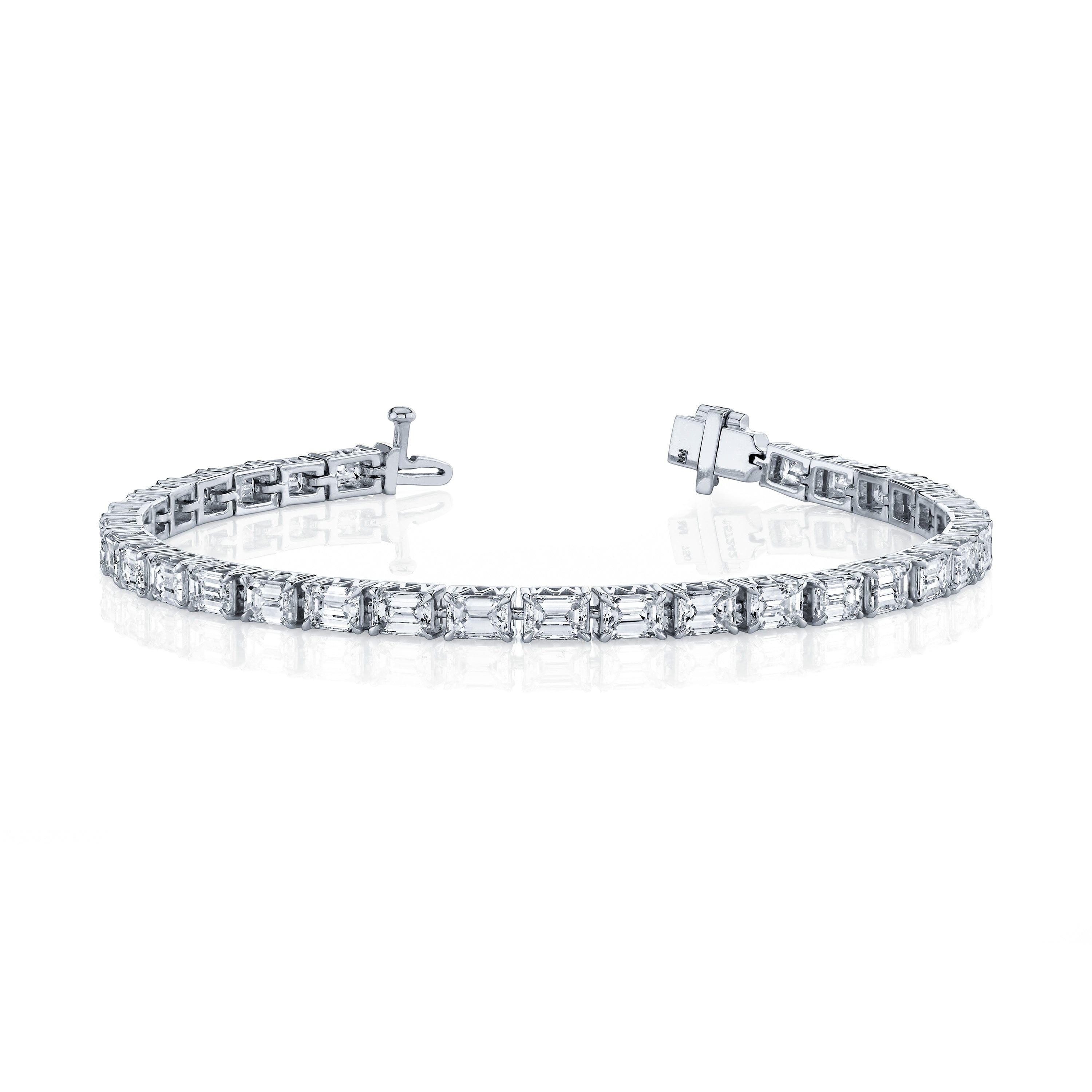 MICHAEL M Earrings 18K White Gold Meksian Emerald Bracelet Bold