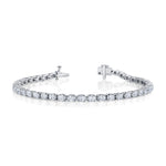 MICHAEL M Earrings 18K White Gold Meksian Oval Tennis Bracelet