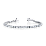 MICHAEL M Earrings 18K White Gold Meksian Oval Tennis Bracelet