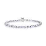 MICHAEL M Earrings 18K White Gold Meksian Oval Tennis Bracelet