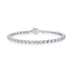 MICHAEL M Earrings 18K White Gold Meksian Oval Tennis Bracelet BR600M