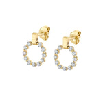 MICHAEL M Earrings 18K Yellow Gold Cloud Mini Single Drop Earrings ER386-S