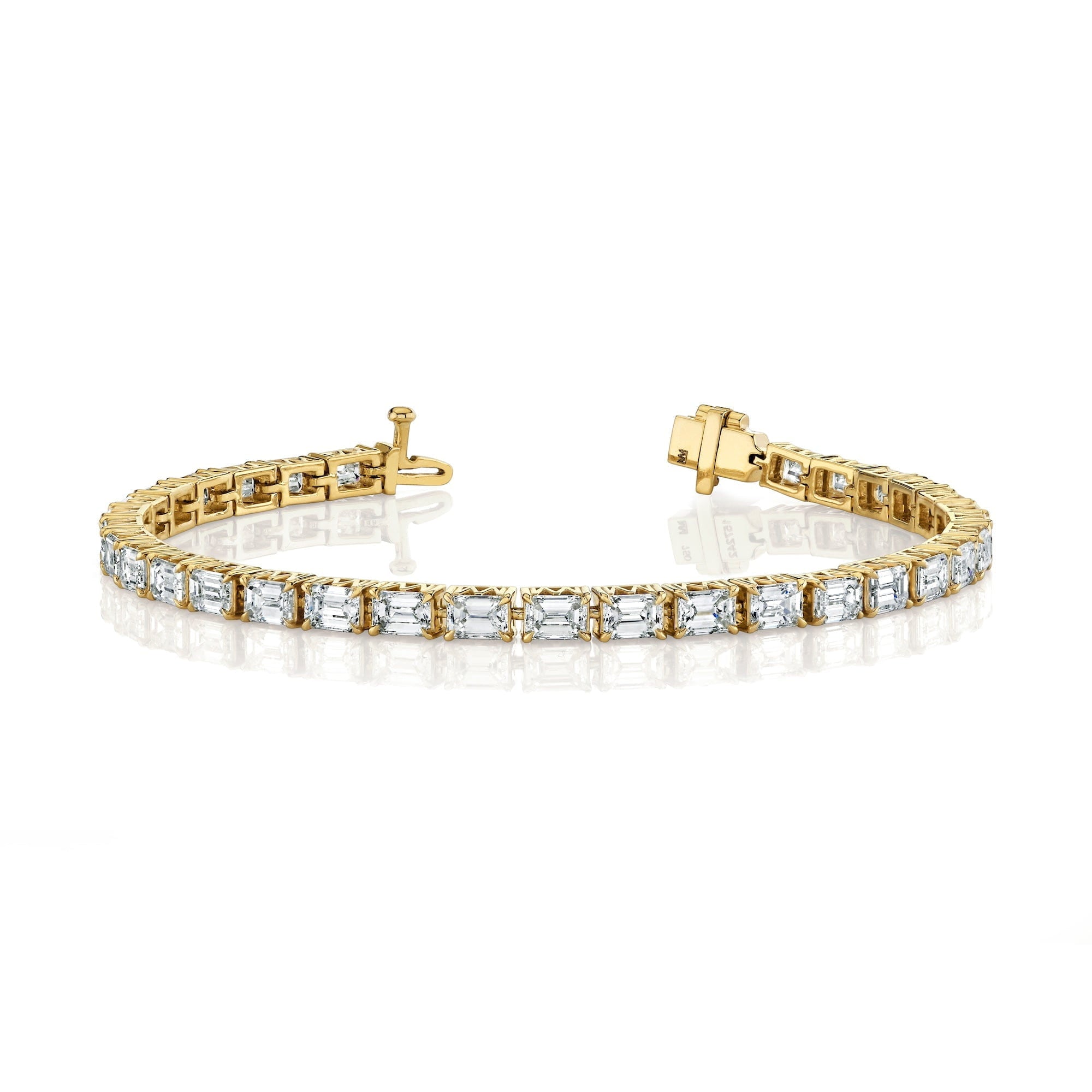MICHAEL M Earrings 18K Yellow Gold Meksian Emerald Bracelet Bold