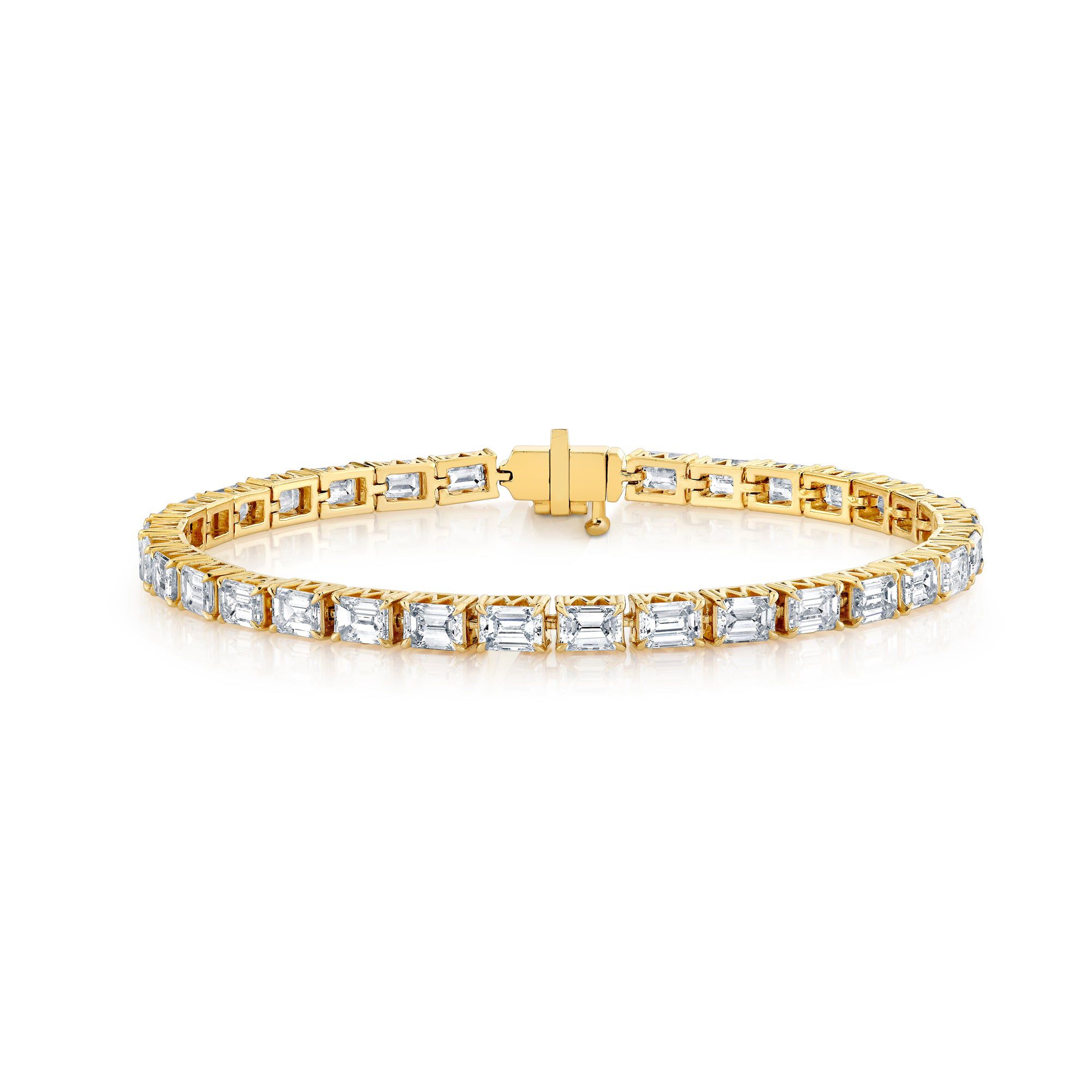 MICHAEL M Earrings 18K Yellow Gold Meksian Emerald Bracelet Bold