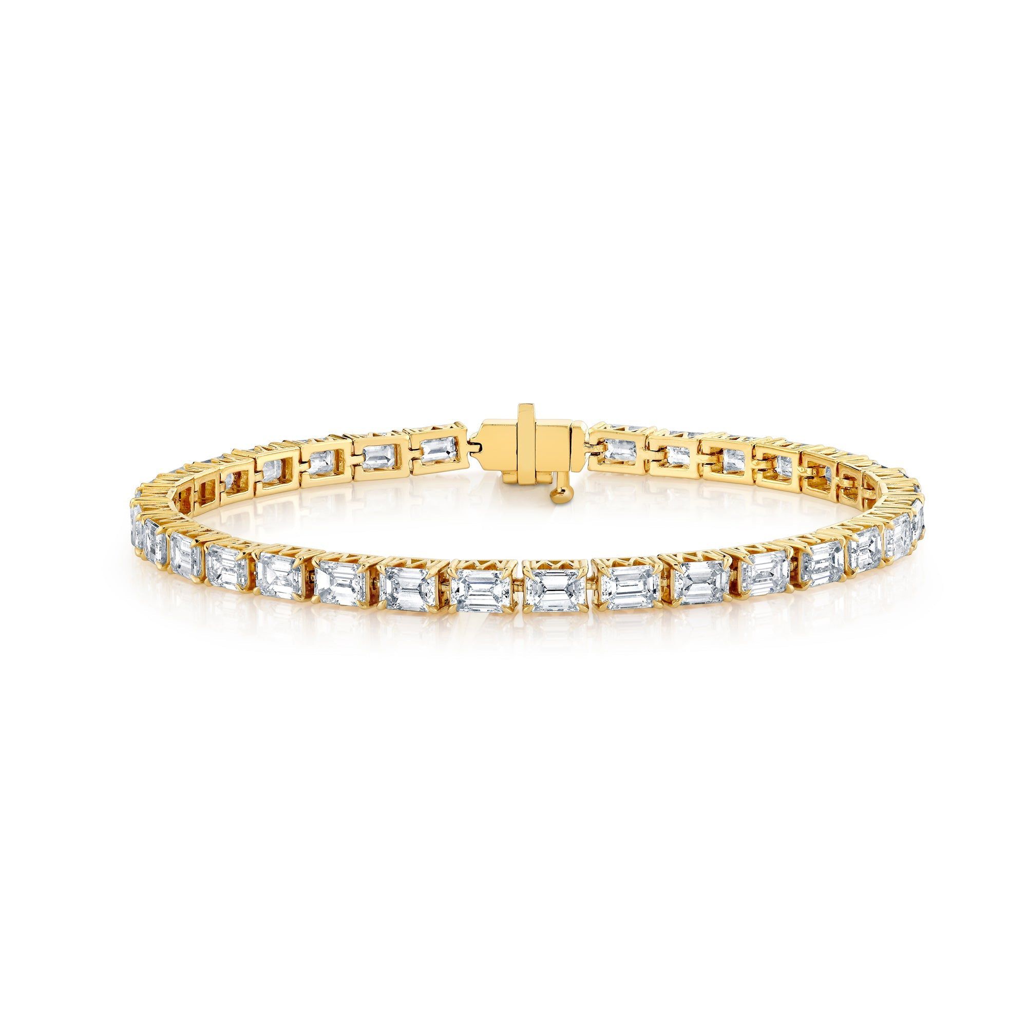 MICHAEL M Earrings 18K Yellow Gold Meksian Emerald Bracelet Bold BR602M