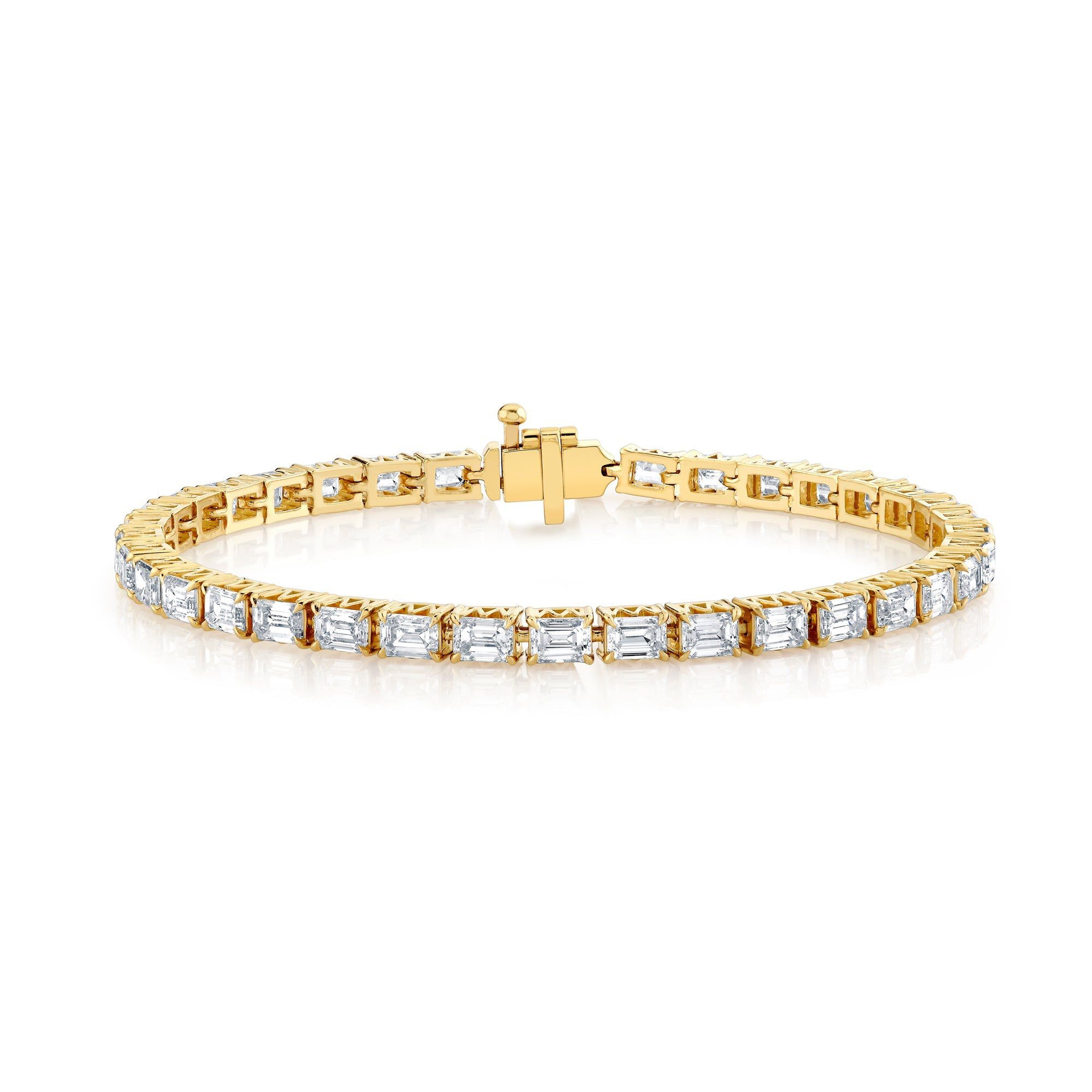 MICHAEL M Earrings 18K Yellow Gold Meksian Emerald Bracelet Petite BR601M