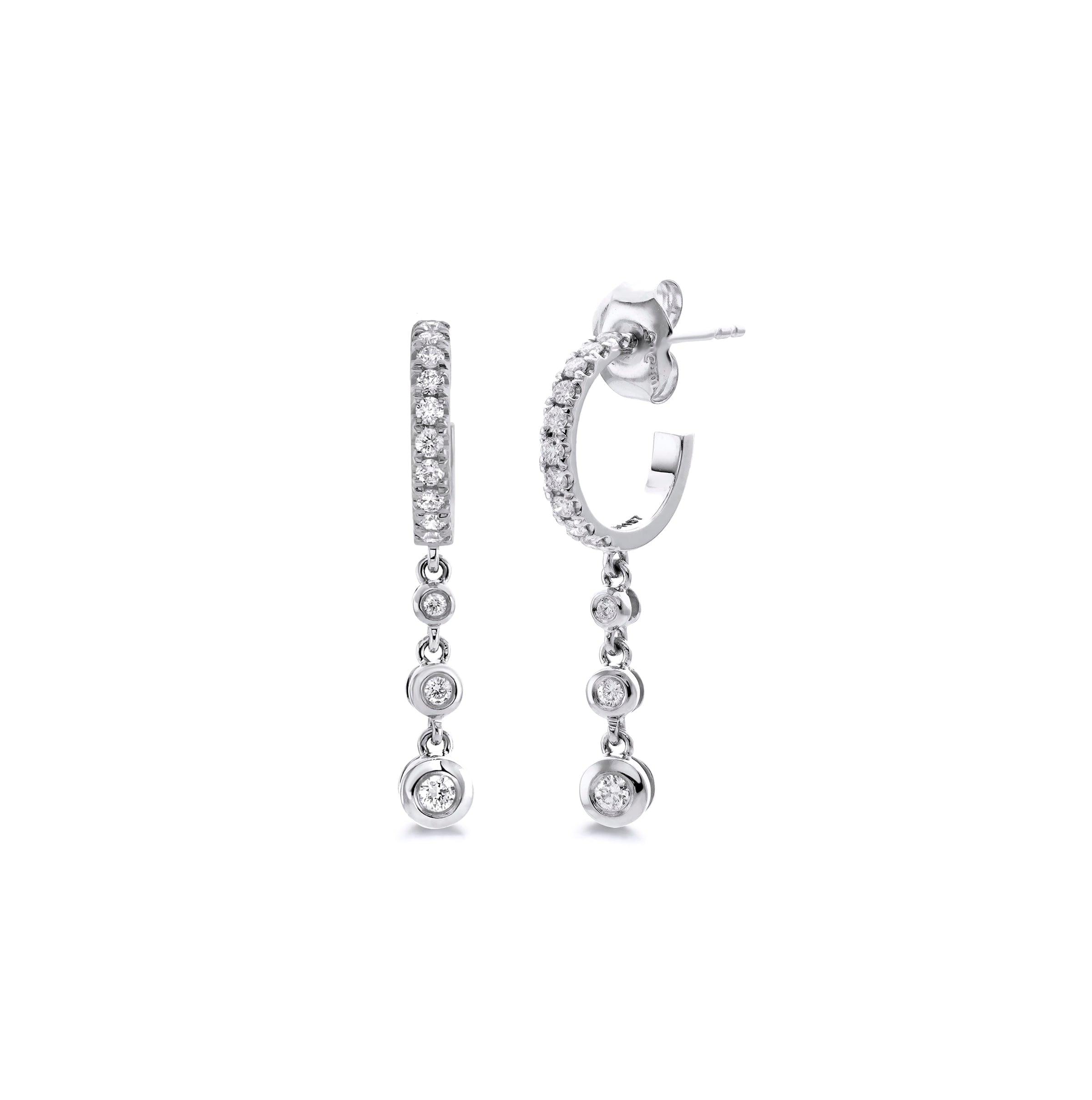 MICHAEL M Earrings Chroma Gold Dangle Hoops