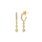 MICHAEL M Earrings Chroma Gold Dangle Hoops