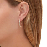 MICHAEL M Earrings Cloud Alternating Hoops