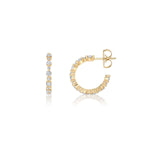MICHAEL M Earrings Cloud Alternating Huggies