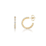 MICHAEL M Earrings Cloud Alternating Huggies