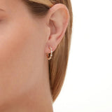 MICHAEL M Earrings Cloud Alternating Huggies