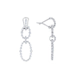 MICHAEL M Earrings Cloud Oval Drop Earrings