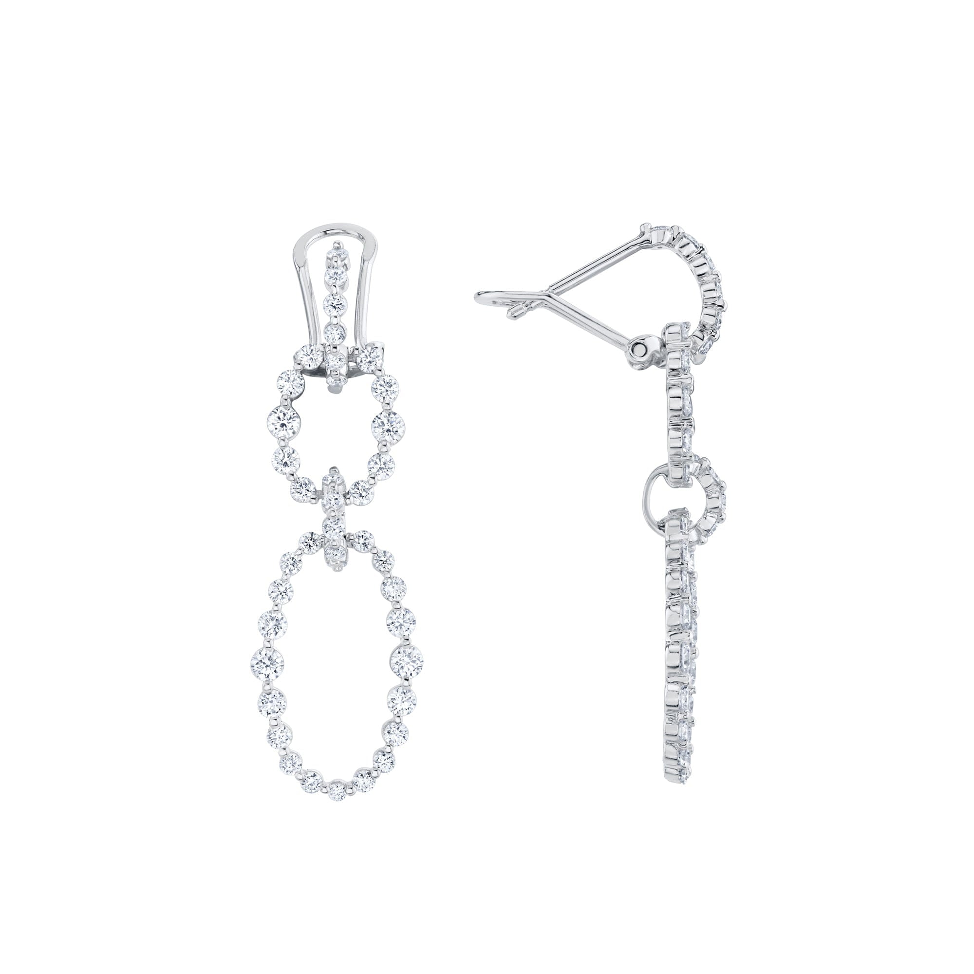 MICHAEL M Earrings Cloud Oval Drop Earrings