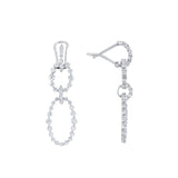 MICHAEL M Earrings Cloud Oval Drop Earrings