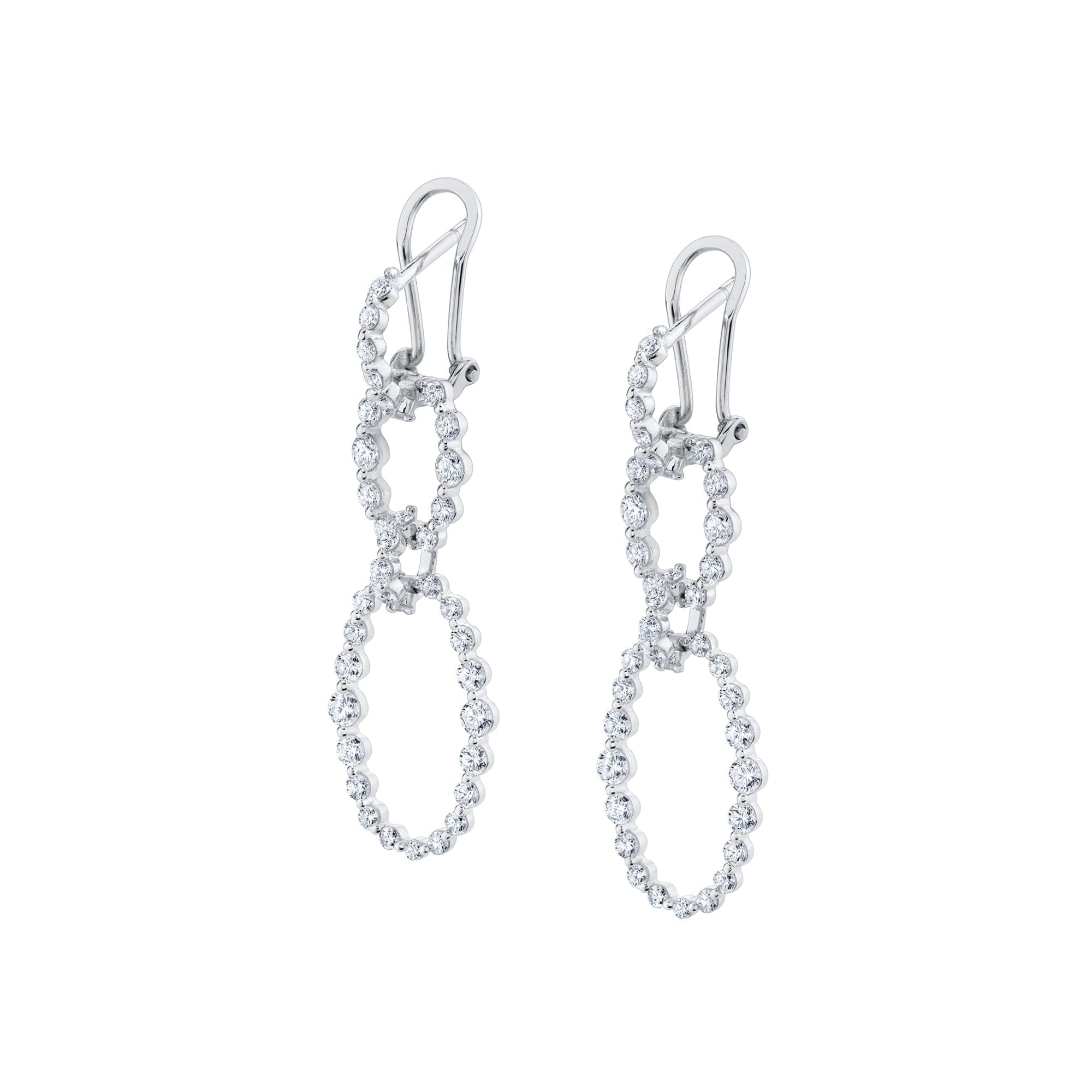 MICHAEL M Earrings Cloud Oval Drop Earrings