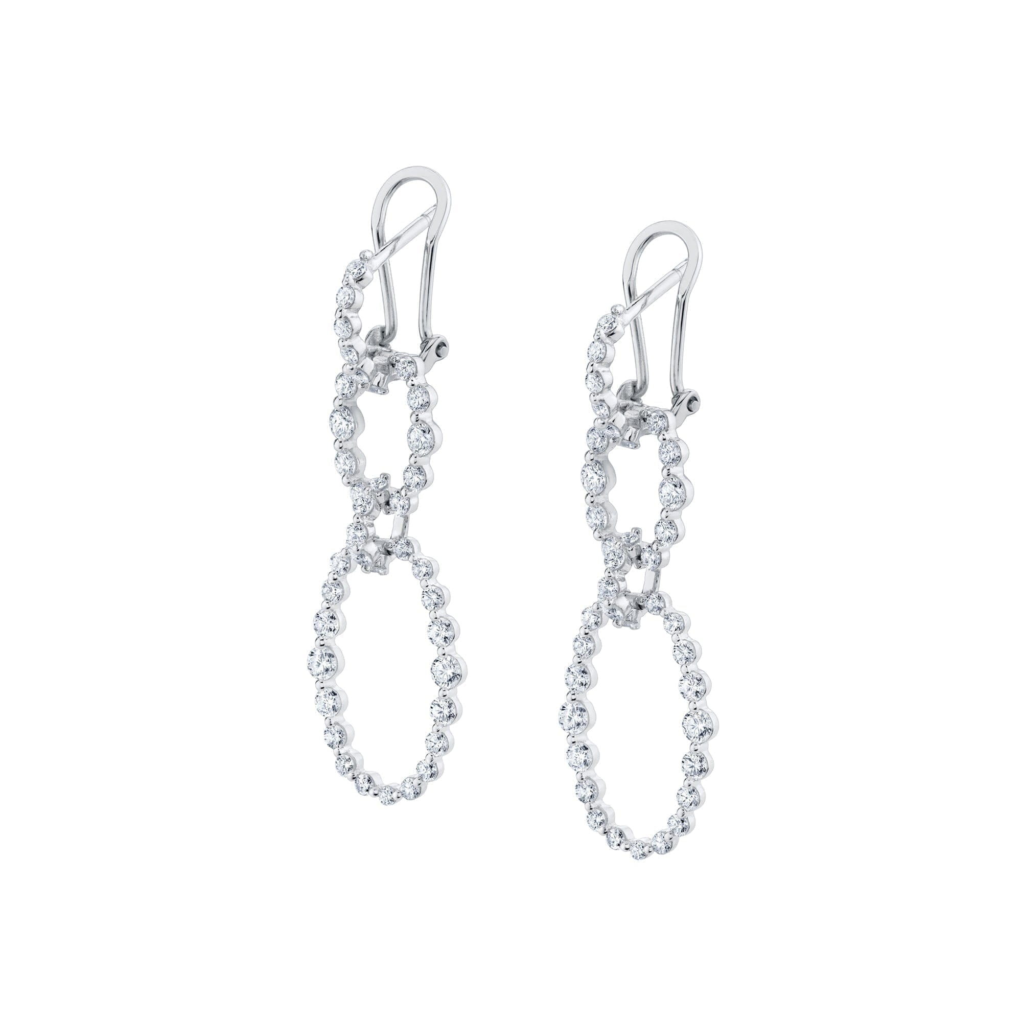 MICHAEL M Earrings Cloud Oval Drop Earrings