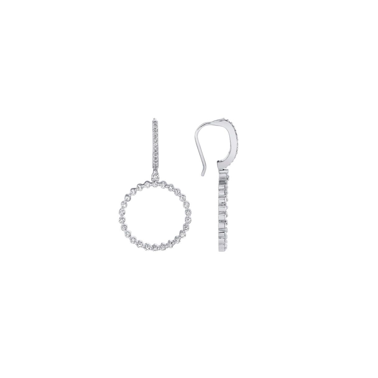 MICHAEL M Earrings Cloud Ring Drop Earrings